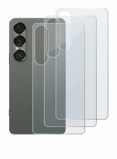 Image of the device Sony Xperia 1 VII (Back) with a wide variety of screen protectors.