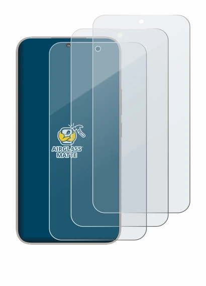 Image of the device Honor 400 with a wide variety of screen protectors.