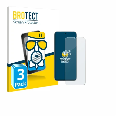 Front side of a product packaging with the brand logo BROTECT. Next to it is the device Huawei Pura 80 Ultra shown with the co