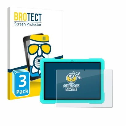 Front side of a product packaging with the brand logo BROTECT. Next to it is the device UJJ U8 shown with the corresponding sc