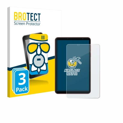 Front side of a product packaging with the brand logo BROTECT. Next to it is the device Blackview Zeno 1 8
