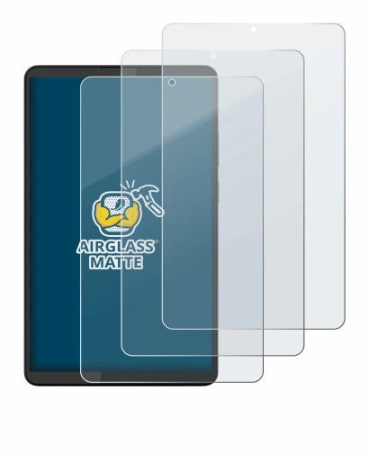 Image of the device Lenovo Tab One 8.7" with a wide variety of screen protectors.