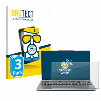 Front side of a product packaging with the brand logo BROTECT. Next to it is the device terra Mobile 1551R i7 1355U W11P shown