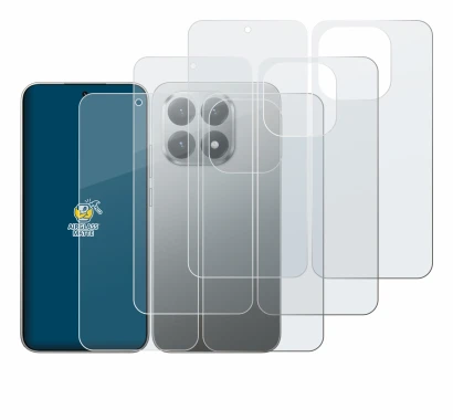 Image of the device Xiaomi 15T (Front+Back) with a wide variety of screen protectors.