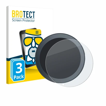 Front side of a product packaging with the brand logo BROTECT. Next to it is the device QJ Motor SRV 600 shown with the corres