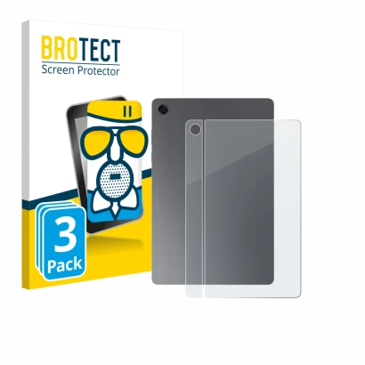 Front side of a product packaging with the brand logo BROTECT. Next to it is the device Samsung Galaxy Tab A11 Plus WiFi 11" (