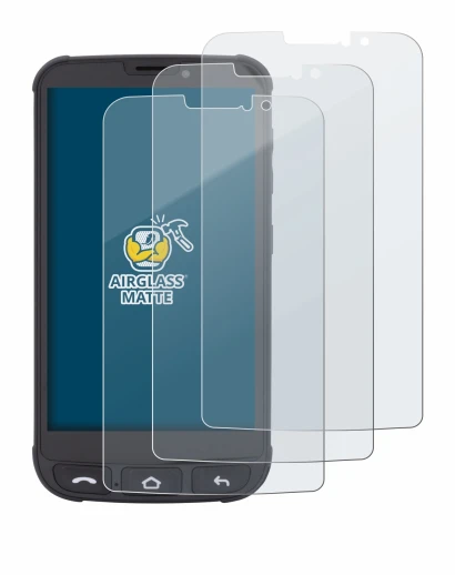 Image of the device Olympia Neo Mini with a wide variety of screen protectors.