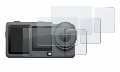 Image of the device DJI Osmo Action 6 with a wide variety of screen protectors.