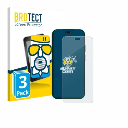 Front side of a product packaging with the brand logo BROTECT. Next to it is the device Huawei Nova 15 Ultra shown with the co