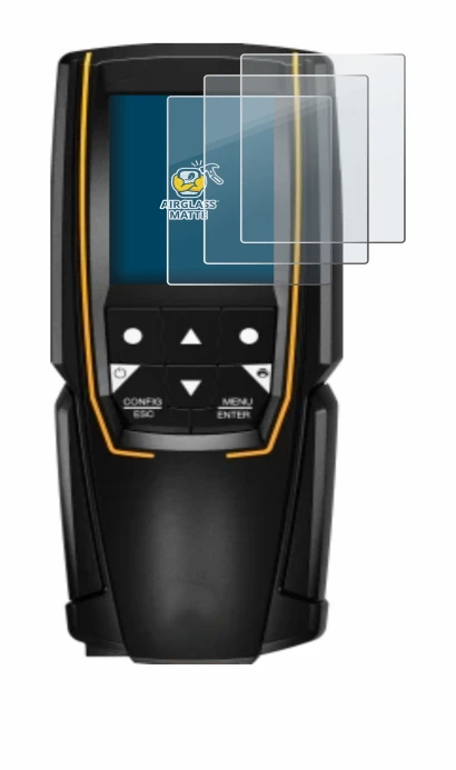 Image of the device Testo 310 (2nd Gen.) with a wide variety of screen protectors.