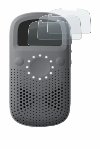 Image of the device Relay X with a wide variety of screen protectors.