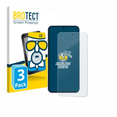 Front side of a product packaging with the brand logo BROTECT. Next to it is the device Oppo Find X8s 4G shown with the corres