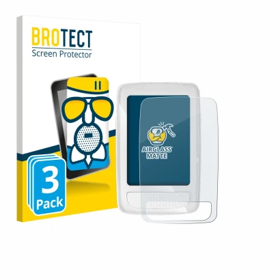 Front side of a product packaging with the brand logo BROTECT. Next to it is the device Giant Axact 14W shown with the corresp