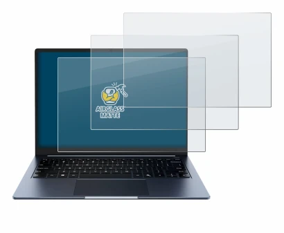 Image of the device Chuwi CoreBook Air 14" with a wide variety of screen protectors.