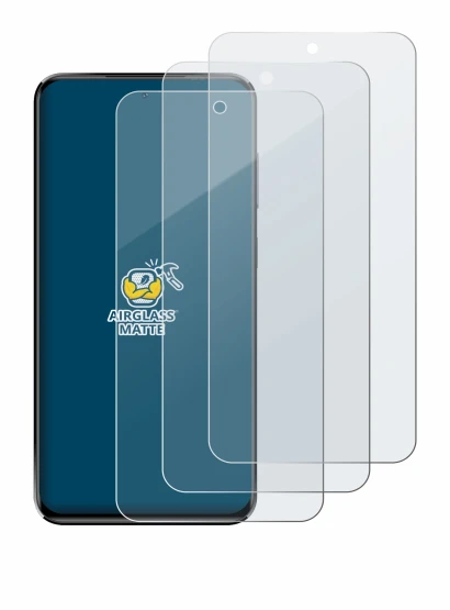 Image of the device Oukitel C68 Plus with a wide variety of screen protectors.