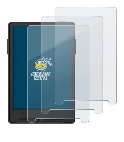 Image of the device Xteink X3 with a wide variety of screen protectors.
