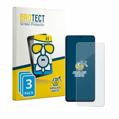 Front side of a product packaging with the brand logo BROTECT. Next to it is the device Oukitel C26 shown with the correspondi