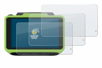Image of the device Zebra WT6400 with a wide variety of screen protectors.