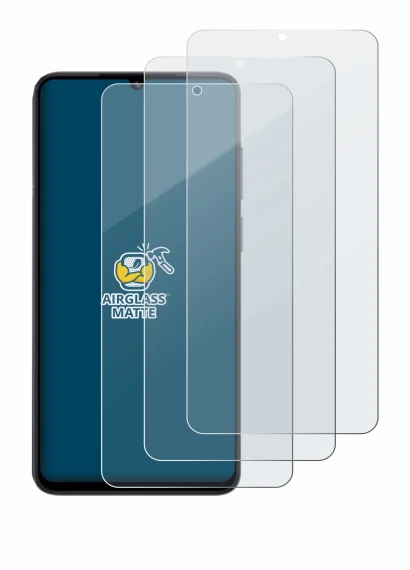 Image of the device Honor X5d Plus with a wide variety of screen protectors.