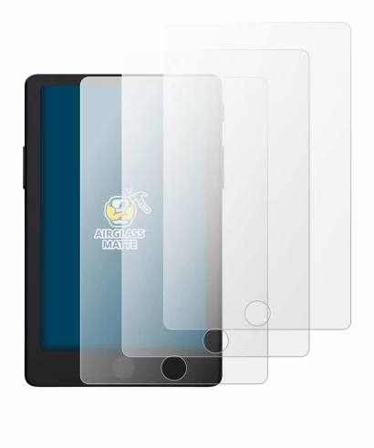 Image of the device Xteink X4 Pro with a wide variety of screen protectors.