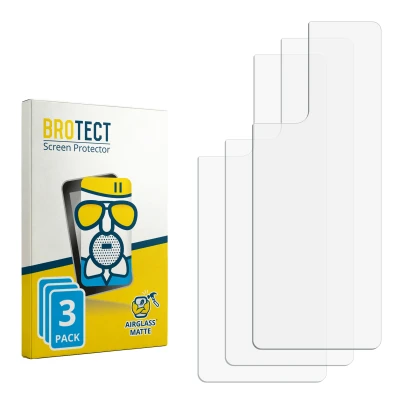 Front side of a product packaging with the brand logo BROTECT. Next to it is the corresponding screen protector.