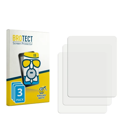 Front side of a product packaging with the brand logo BROTECT. Next to it is the corresponding screen protector.
