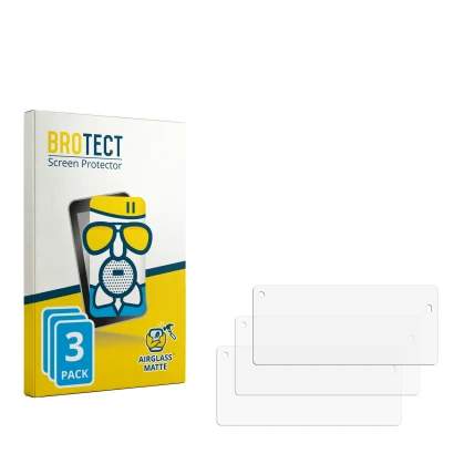 Front side of a product packaging with the brand logo BROTECT. Next to it is the corresponding screen protector.
