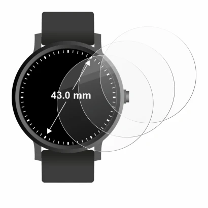 Image of the device Watches (Circular, ø: 43 mm) with a wide variety of screen protectors.