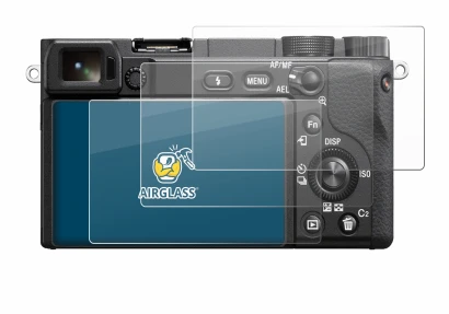 Image of the device Sony Alpha 6400 with a wide variety of screen protectors.