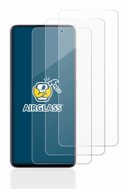Image of the device Samsung Galaxy A51 with a wide variety of screen protectors.