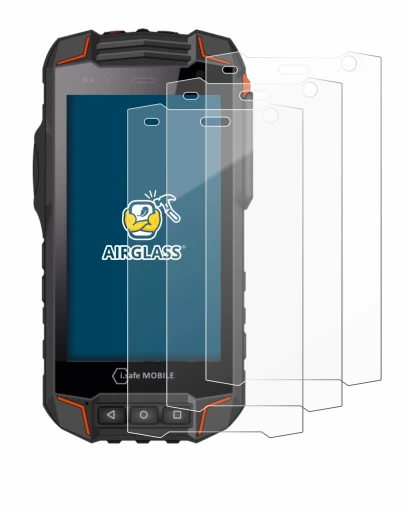 Image of the device i.safe MOBILE IS530.1 with a wide variety of screen protectors.