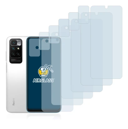 Image of the device Xiaomi Redmi 10 (Front+Camera) with a wide variety of screen protectors.