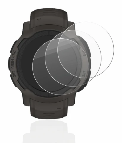 Image of the device Garmin Instinct 2 with a wide variety of screen protectors.