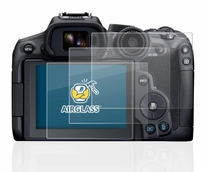 Image of the device Canon EOS R7 with a wide variety of screen protectors.