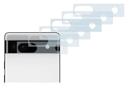 Image of the device Google Pixel 6a (ONLY Camera Lens) with a wide variety of screen protectors.