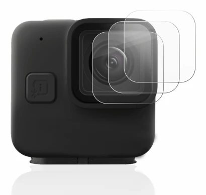 Image of the device GoPro Hero 11 mini Lens (housing) with a wide variety of screen protectors.