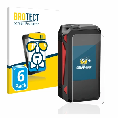 Front side of a product packaging with the brand logo BROTECT. Next to it is the device Smok G-Priv 4 shown with the correspon