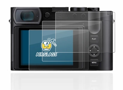 Image of the device Leica Q3 with a wide variety of screen protectors.