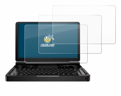 Image of the device GPD Win Mini (2024) with a wide variety of screen protectors.