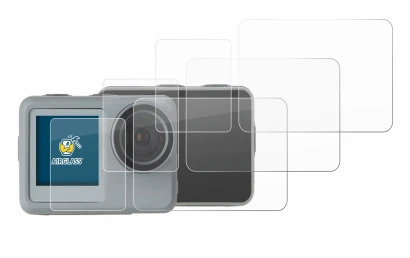 Image of the device Rollei Actioncam 9s Plus with a wide variety of screen protectors.