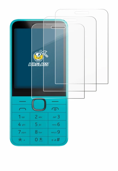 Image of the device Nokia 235 4G (2024) with a wide variety of screen protectors.