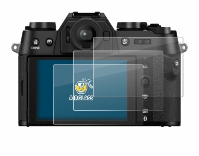 Image of the device Fujifilm X-T50 with a wide variety of screen protectors.