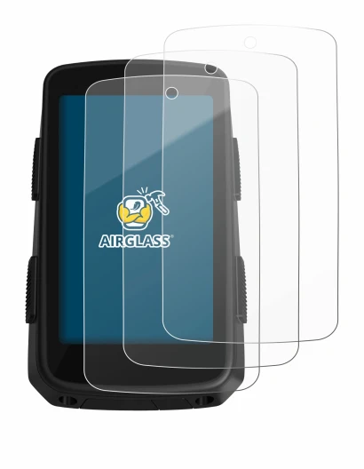 Image of the device Hammerhead Karoo 3 with a wide variety of screen protectors.