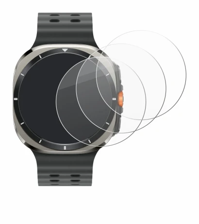 Image of the device Samsung Galaxy Watch Ultra (47 mm) with a wide variety of screen protectors.