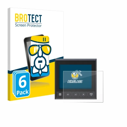 Front side of a product packaging with the brand logo BROTECT. Next to it is the device B&G Triton 2 shown with the correspond