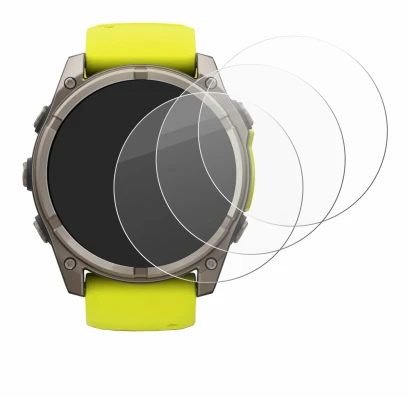 Image of the device Garmin Fenix 8 Solar (51 mm) with a wide variety of screen protectors.