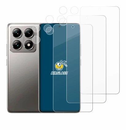 Image of the device Xiaomi 14T (Front+Camera) with a wide variety of screen protectors.