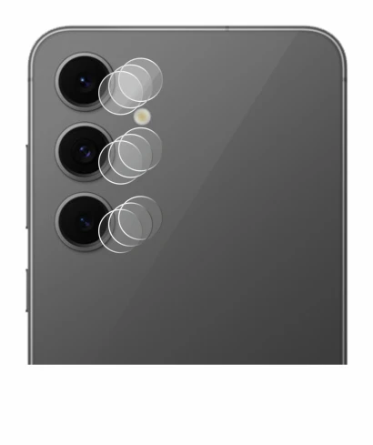 Image of the device Samsung Galaxy S24 FE (ONLY Camera Lens) with a wide variety of screen protectors.