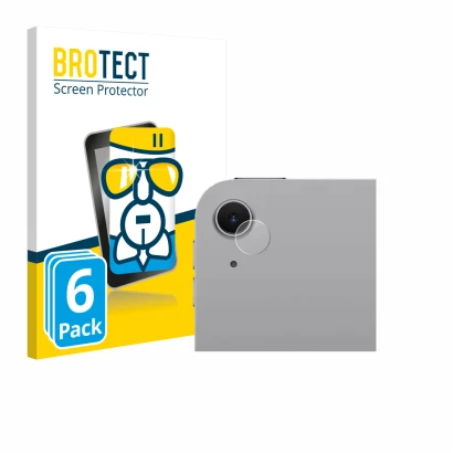 Front side of a product packaging with the brand logo BROTECT. Next to it is the device Apple iPad Air 11