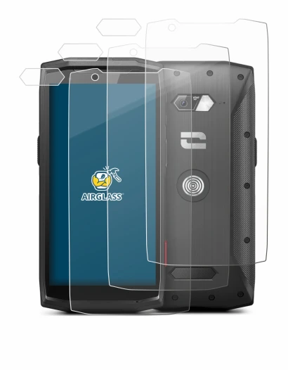 Image of the device Crosscall Core-M5 (Front+Camera) with a wide variety of screen protectors.